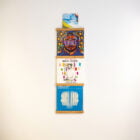 Vinyl frame naturel caramel met 4 platen